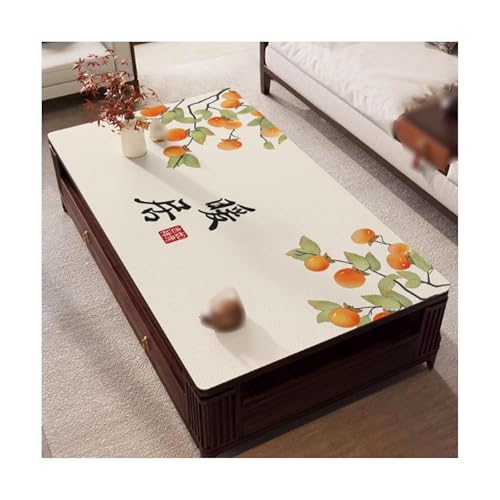 SMDLG Waschbar Künstliche Leder -Tischdecke Home Tischdecke Wiederverwendbare waschbare Tischdecke rechteckige Tischdecke 31,5 x 51,1in Bequem von SMDLG