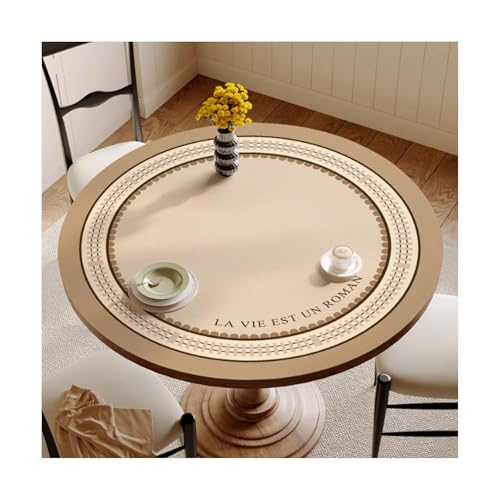 SMDLG Waschbar Künstliche Leder -Tischdecke runder Tisch -Tischdecke Haus Esstisch Tischdecke Wiederverwendbare Tischdecke 100 cm/39.3in Bequem SMDLG Waschbar Künstliche Leder -Tischdecke runder Tisch -Tischdecke Haus Esstisch Tischdecke Wiederverwendbare Tischdecke 100 cm/39.3in Bequem von SMDLG