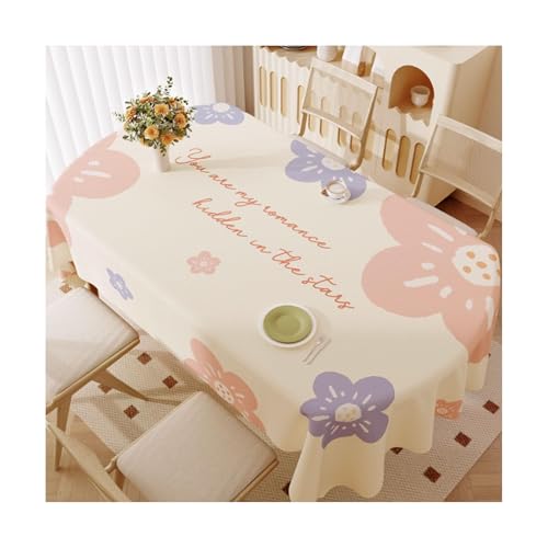 SMDLG Waschbar Kunststoff -Tischdecke Ovales Tischdecke Wohnzimmer Esstisch Tischdecke Reinbare Florale Tischdecke 47,2 x 70,8in Bequem SMDLG Waschbar Kunststoff -Tischdecke Ovales Tischdecke Wohnzimmer Esstisch Tischdecke Reinbare Florale Tischdecke 47,2 x 70,8in Bequem von SMDLG