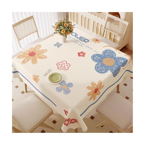 SMDLG Waschbar Kunststoff Tischdecke Quadrat Tischdecke Haus Esstisch Tischdecke Mode Blumen -Tischdecke 47,2 x 70,8in Bequem SMDLG Waschbar Kunststoff Tischdecke Quadrat Tischdecke Haus Esstisch Tischdecke Mode Blumen -Tischdecke 47,2 x 70,8in Bequem von SMDLG