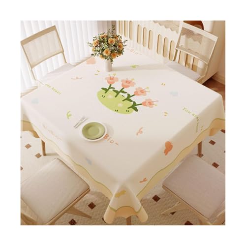 SMDLG Waschbar Kunststoff Tischdecke Quadrat Tischdecke Haus Esstisch Tischdecke Mode Blumen -Tischdecke 47,2 x 70,8in Bequem SMDLG Waschbar Kunststoff Tischdecke Quadrat Tischdecke Haus Esstisch Tischdecke Mode Blumen -Tischdecke 47,2 x 70,8in Bequem von SMDLG