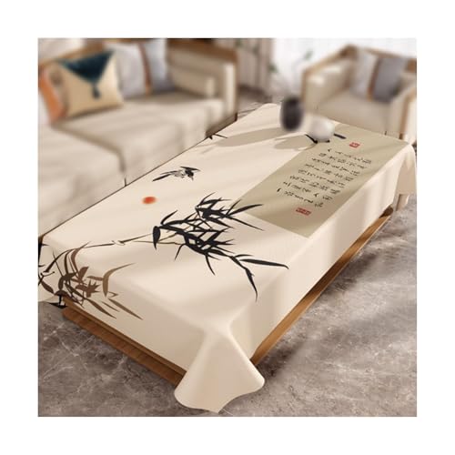 SMDLG Waschbar Kunststoff -Tischdecke Wohnzimmer Esstisch Tischdecke Retro -Tischdecke rechteckige Tischdecke 47,2 x 67in Bequem SMDLG Waschbar Kunststoff -Tischdecke Wohnzimmer Esstisch Tischdecke Retro -Tischdecke rechteckige Tischdecke 47,2 x 67in Bequem von SMDLG