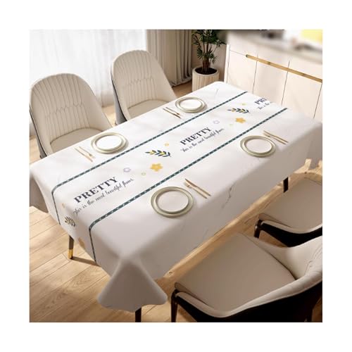 SMDLG Waschbar Kunststoff -Tischdecke rechteckige Tischdecke Terrasse Wohnzimmer Esstisch Tischdecke Reinbare Tischdecke 47,2 x 70,8in Bequem SMDLG Waschbar Kunststoff -Tischdecke rechteckige Tischdecke Terrasse Wohnzimmer Esstisch Tischdecke Reinbare Tischdecke 47,2 x 70,8in Bequem von SMDLG