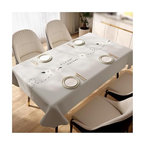 SMDLG Waschbar Kunststoff -Tischdecke rechteckige Tischdecke Terrasse Wohnzimmer Esstisch Tischdecke Reinbare Tischdecke 47,2 x 70,8in Bequem SMDLG Waschbar Kunststoff -Tischdecke rechteckige Tischdecke Terrasse Wohnzimmer Esstisch Tischdecke Reinbare Tischdecke 47,2 x 70,8in Bequem von SMDLG