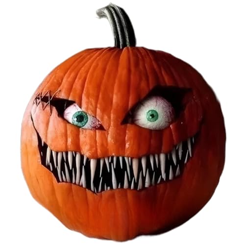 SMELEYOU Halloween Kürbisse gruselige Halloween -Ornamente Harzkürbis Statue Scary Halloween Tischdekorationen für Veranda Haunt House Halloween Party Dekor SMELEYOU Halloween Kürbisse gruselige Halloween -Ornamente Harzkürbis Statue Scary Halloween Tischdekorationen für Veranda Haunt House Halloween Party Dekor von SMELEYOU