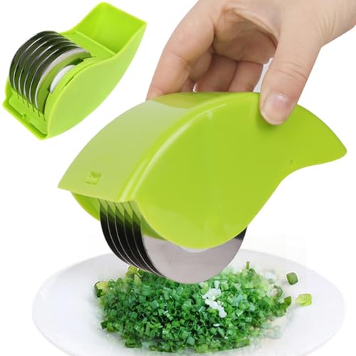 SMELEYOU KräUterschneider Kräuterrolle mit 6 Klingenhandbuch Kräutermühle Edelstahl PP Kräuterschneider scharfe abnehmbare waschbare Küchengeräte für Koriantro Frühlingsraum Grün SMELEYOU KräUterschneider Kräuterrolle mit 6 Klingenhandbuch Kräutermühle Edelstahl PP Kräuterschneider scharfe abnehmbare waschbare Küchengeräte für Koriantro Frühlingsraum Grün von SMELEYOU