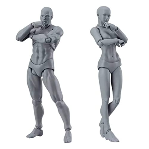 SMELEYOU Zeichnungsfiguren Modell 2pcs 5,91 Zoll männliche weibliche Aktion Figur Posenable Schaufensterpackung Körpermalerei Modell für Künstler Home Küchenwerkzeuge SMELEYOU Zeichnungsfiguren Modell 2pcs 5,91 Zoll männliche weibliche Aktion Figur Posenable Schaufensterpackung Körpermalerei Modell für Künstler Home Küchenwerkzeuge von SMELEYOU