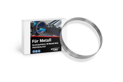 SMI Bandsägeblatt Bi-Metall M42 Abmessung 2240 x 13 x 0,65 mm 10/14 ZpZ z.B. für Makita, Optimum, Epple, Holzmann, Bernardo, Scheppach Sägeband von SMI