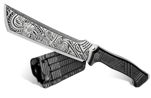 SMITH CHU Großes Outdoor Messer Machete scharf echt für Garten,Bushcraft Messer für Wald,Jagdmesser Feststehende Klinge,Full Tang Survival Messer mit Scheide,Geschenke für Männer SMITH CHU Großes Outdoor Messer Machete scharf echt für Garten,Bushcraft Messer für Wald,Jagdmesser Feststehende Klinge,Full Tang Survival Messer mit Scheide,Geschenke für Männer von SMITH CHU