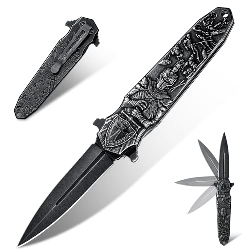 SMITH CHU Taschenmesser Klappmesser Scharfes – Kleines Outdoor-Messer aus 5Cr15MoV-Stahl für Wandern, Outdoor-Camping und als Geschenk für Männer von SMITH CHU