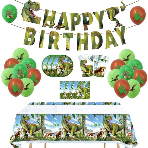 Geburtstagsdeko Dinosaur Deko Geburtstag Dino Luftballons Deko Girlande Geburtstag Dinosaurier Geburtstag Geschirr Party Geschirr Dino Geburtstag Partygeschirr von SMLHPARTY