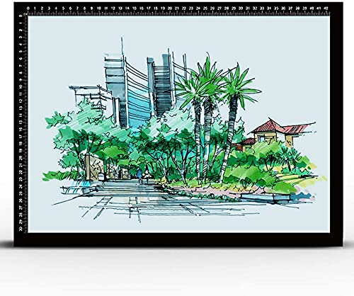 Light Box Pad Tischplatte Zum Zeichnen Malen Verfolgung LED Helle Ultradünne Tragbare LED-Spuren Stufenlos Dimmen Magnetische Hochtransparente Acrylplatte Tracer Mit Lineal Leuchttisch,Schwarz,A1 Light Box Pad Tischplatte Zum Zeichnen Malen Verfolgung LED Helle Ultradünne Tragbare LED-Spuren Stufenlos Dimmen Magnetische Hochtransparente Acrylplatte Tracer Mit Lineal Leuchttisch,Schwarz,A1 von SMLJJDZ