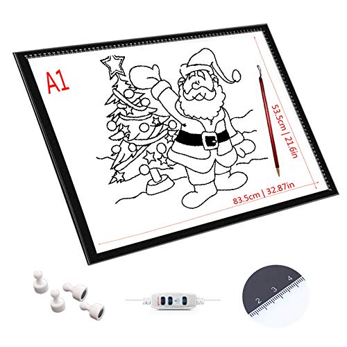 SMLJJDZ LED Licht Pad A1/A2/A3/A4,Leuchttisch Einstellbare Helligkeit,Diamond Painting Zubehör Mit USB Kabel,Ideal Für Diamant Malerei,Designen,Zeichnen Skizzieren,A1 SMLJJDZ LED Licht Pad A1/A2/A3/A4,Leuchttisch Einstellbare Helligkeit,Diamond Painting Zubehör Mit USB Kabel,Ideal Für Diamant Malerei,Designen,Zeichnen Skizzieren,A1 von SMLJJDZ