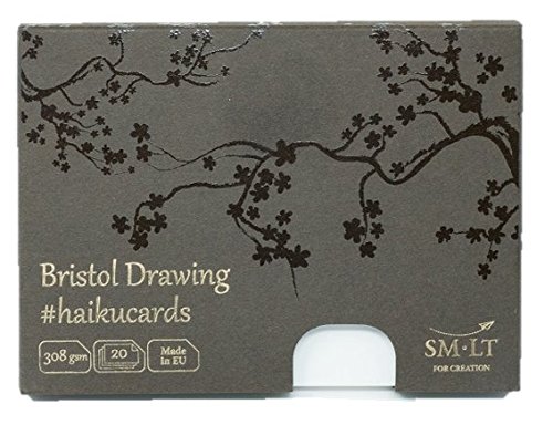 SMLT C-20(308) Haikucards 147x106 mm Bristolpapierkarten in der Box, 308 gsm Bristolpapier, 20 Karten von SMLT