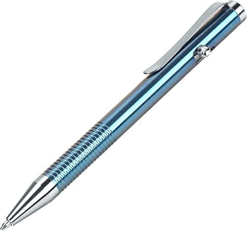 SMOOTHERPRO Kugelschreiber aus Titan Kompatibel mit Parker Minen für Büro Schule Business Farbe Blau(Ti952) von SMOOTHERPRO