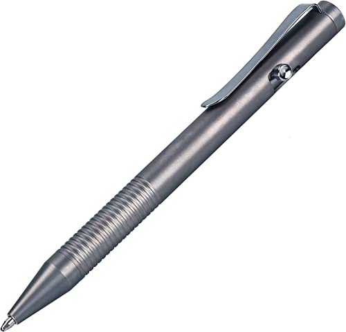 SMOOTHERPRO Kugelschreiber aus Titan Kompatibel mit Parker Minen für Büro Schule Business Farbe Grau(Ti951) von SMOOTHERPRO