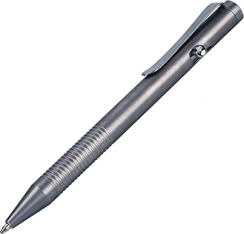 SMOOTHERPRO Kugelschreiber aus Titan Edelstahl Pen Clip Kompatibel mit Parker Minen für Büro Schule Business Farbe Grau(Ti951) von SMOOTHERPRO
