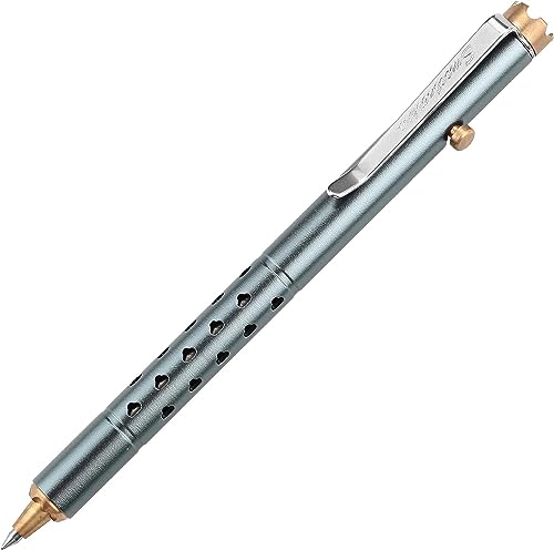 SMOOTHERPRO Kugelschreiber mit Kronkorken aus Messing Kompatibel mit Parker Gel-Minen für Geschenke Business Büro Farbe Grau (CH3510G) von SMOOTHERPRO