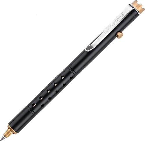 SMOOTHERPRO Kugelschreiber mit Kronkorken aus Messing Kompatibel mit Parker Gel-Minen für Geschenke Business Büro Farbe Schwarz (CH3510B) von SMOOTHERPRO