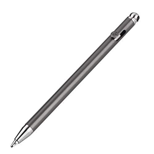 SMOOTHERPRO Mini-Titan-Kugelschreiber kompatibel mit Fisher SU-Mine mit Schlüsselring für Backup-Anhänger Arbeit EDC Business Grau (KT208) von SMOOTHERPRO