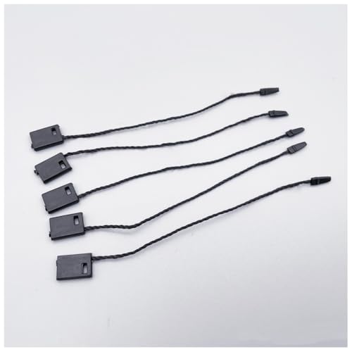 990 STK Hängeetiketten Nylonschnur mit Schnappverschluss Sicherheitsfäden zum Anbringen Loop Pins Sicherheit Etiketten Befestigung Kleidung Tag Seil Tags String für Preisschild Schmuck 10cm von SMTCM