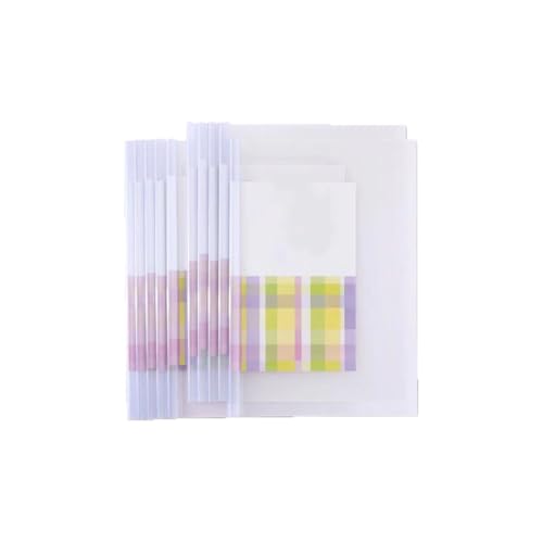 A4 Transparente Dokumentenordner 5 Stück Großhandels Kunststoff Klemmhefter Schiebestab Datei Ordner Sliding Bar Binder Klemmschienen Berichte für Büro Zuhause Schule Dokumente Klassifizierung von SMTCM