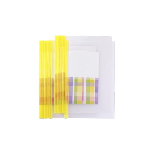A4 Transparente Dokumentenordner 5 Stück Großhandels Kunststoff Klemmhefter Schiebestab Datei Ordner Sliding Bar Binder Klemmschienen Berichte für Büro Zuhause Schule Dokumente Klassifizierung von SMTCM