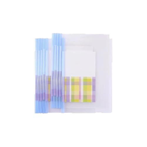 A4 Transparente Dokumentenordner 5 Stück Großhandels Kunststoff Klemmhefter Schiebestab Datei Ordner Sliding Bar Binder Klemmschienen Berichte für Büro Zuhause Schule Dokumente Klassifizierung von SMTCM
