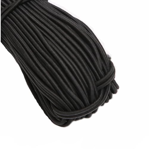 Gummikordel 1.5MM Rundgummi Elastisches Seil Gummischnur für Armbänder Vielseitige Stretch Gummiseil Expanderseil Spannseil Perlenschnur Gummibänder zum Nähen DIY Basteln Stirnband(Weiß,100m) von SMTCM