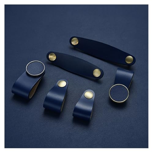 Ledergriffe für Möbel 6 Stück 96/128MM Dunkelblau Leder Handgriffe mit Schrauben Doppelloch Modernen Möbelknöpfe Schrankgriffe Möbelgriffe Vintage Ledergriff Schlaufe für Küche Tür Wohnkultur Ledergriffe für Möbel 6 Stück 96/128MM Dunkelblau Leder Handgriffe mit Schrauben Doppelloch Modernen Möbelknöpfe Schrankgriffe Möbelgriffe Vintage Ledergriff Schlaufe für Küche Tür Wohnkultur von SMTCM