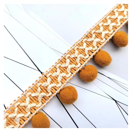 SMTCM 10 Yards Bunt Pom Poms Quaste Borte 3cm Pomponborte Pompoms Fransenborte Bommel Fransenband Bommelborte zum Nähen Basteln Pomponsband Bommelband für DIY Kostüme Kleidung Vorhang Deko Hellkaffee SMTCM 10 Yards Bunt Pom Poms Quaste Borte 3cm Pomponborte Pompoms Fransenborte Bommel Fransenband Bommelborte zum Nähen Basteln Pomponsband Bommelband für DIY Kostüme Kleidung Vorhang Deko Hellkaffee von SMTCM