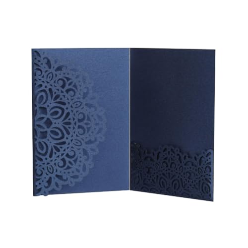 SMTCM Grußkarte 18 * 12.5cm Glitter Floral Einladungsschreiben Hochzeit EinladungsKarten Retro Hollow Einladung Kraftpapier Postkarte Cut cards Hochzeitskarte Geburtstagskarte für Abschluss von SMTCM