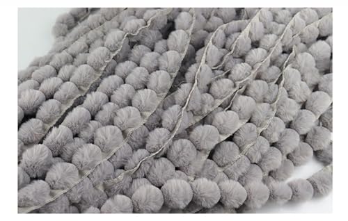 SMTCM Kunstpelz Pompom Borte 3CM Band mit Imitation Kaninchenfell Fellbommel Flauschige Kunstpelz-Bommel Fellbommel Pompon Deko Zubehör aus Plüsch Ball Band Meterweise für Nähen DIY Basteln Vorhänge SMTCM Kunstpelz Pompom Borte 3CM Band mit Imitation Kaninchenfell Fellbommel Flauschige Kunstpelz-Bommel Fellbommel Pompon Deko Zubehör aus Plüsch Ball Band Meterweise für Nähen DIY Basteln Vorhänge von SMTCM