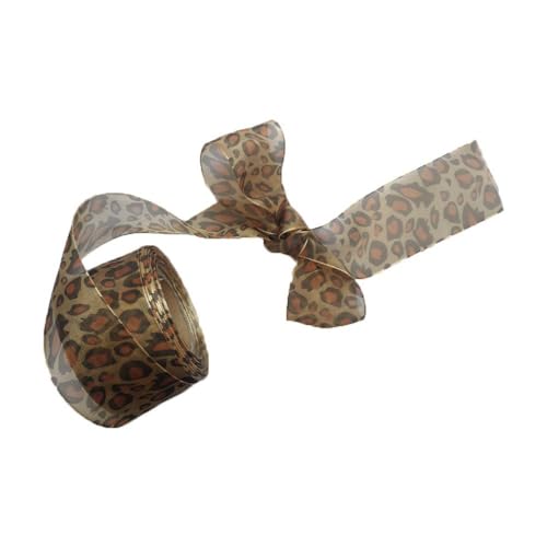 SMTCM Leopardenbänder Rollen 2.5-4cm Leopardenmuster Weich Organzaband Dekoband Geschenkband Leopard Schleifenband zum Basteln klassisches Retro-Band Für Blumenbänder Haarbänder Party Deko Zubehör SMTCM Leopardenbänder Rollen 2.5-4cm Leopardenmuster Weich Organzaband Dekoband Geschenkband Leopard Schleifenband zum Basteln klassisches Retro-Band Für Blumenbänder Haarbänder Party Deko Zubehör von SMTCM