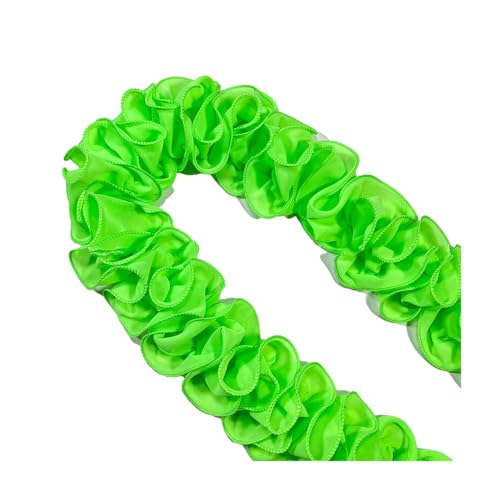SMTCM Rüschenband 5 Yard Rüschen Spitzenborte Rüschen Spitzenband Breite Spitzenborte Organza Rüschenband Häkelborte Stoffbordüre Rüschenstoff Organza Spitzenband für DIY Basteln Nähen Kleidung von SMTCM