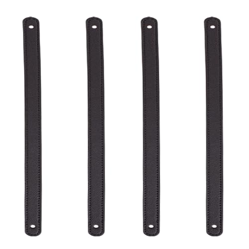 Taschenhenkel 4 Stück PU Leder Taschengriffe Griff Schulterriemen Abnehmbare Unterarmtaschenlasche Ersatz Handtasche Tasche Griff Gurt Ersatz Griffe für Handtasche Geldbörsen Riemen von SMTCM