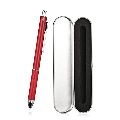 SMTTW 4-in-1 Kugelschreiber & Bleistift, Multifunktionsstift mehrfarbig, Kugelschreiber 3 Kugelschreiber-Minen in schwarz, rot, blau und Bleistift-Mine für Büro, Office, Schule und Geschenk-Rot SMTTW 4-in-1 Kugelschreiber & Bleistift, Multifunktionsstift mehrfarbig, Kugelschreiber 3 Kugelschreiber-Minen in schwarz, rot, blau und Bleistift-Mine für Büro, Office, Schule und Geschenk-Rot von SMTTW