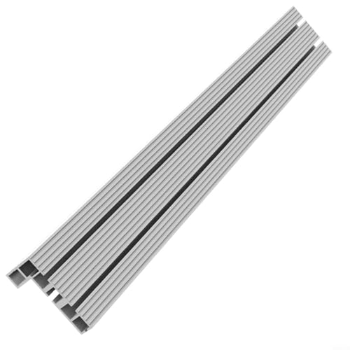 SMZhomeone T Nut Schiene Gehrungsschiene Aluminium 75 Typ Gehrungsschiene T-Nut T-Schienenträger Gleithalterungen 300-600mm T Track Schiene(600mm) von SMZhomeone
