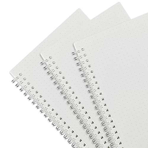 SNAGAROG 3 Stück Dot Spiral Notizbuch A5 Dotted Notizheft Punktraster Notizbuch Tagebuch Skizzenbuch Spiralblock Reisetagebuch - 80g/㎡, 155mm x 213mm, Transparente Abdeckung SNAGAROG 3 Stück Dot Spiral Notizbuch A5 Dotted Notizheft Punktraster Notizbuch Tagebuch Skizzenbuch Spiralblock Reisetagebuch - 80g/㎡, 155mm x 213mm, Transparente Abdeckung von SNAGAROG