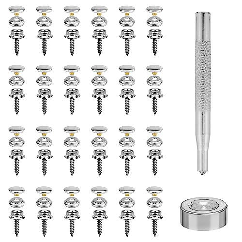 SNAGAROG 50 Stück Druckknöpfe Schrauben Edelstahl Druckknöpfe 15mm Snap Fastener Canvas Screw Snaps Druckknöpfe zum Anschrauben SNAGAROG 50 Stück Druckknöpfe Schrauben Edelstahl Druckknöpfe 15mm Snap Fastener Canvas Screw Snaps Druckknöpfe zum Anschrauben von SNAGAROG