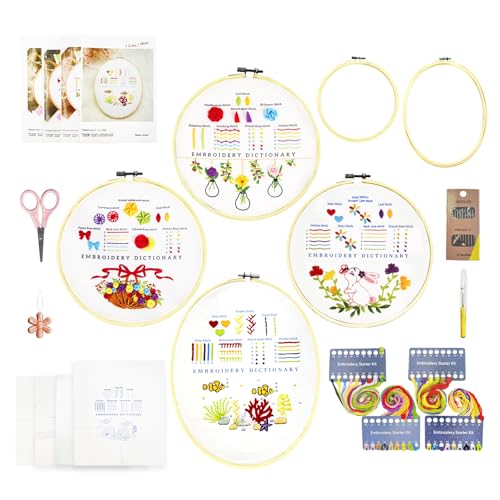 SNAIL GARDEN 4-teiliges Stickset für Anfänger SNAIL GARDEN 4-teiliges Stickset für Anfänger von SNAIL GARDEN