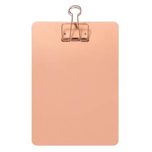 Klemmbretter 2 Stück Metall-Zwischenablage, Schreibblock, Dateiordner, Dokumentenhalter, Schule, Büro, Schreibwaren(Rose gold) von SNGUOQ