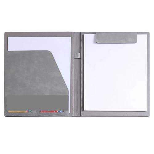 Klemmbretter 2 Stück Zwischenablage, magnetisch, A4, multifunktionaler Zwischenablage-Ordner, Geschäftskonferenz, Besprechung, Dokumentenhalter(Grey) von SNGUOQ