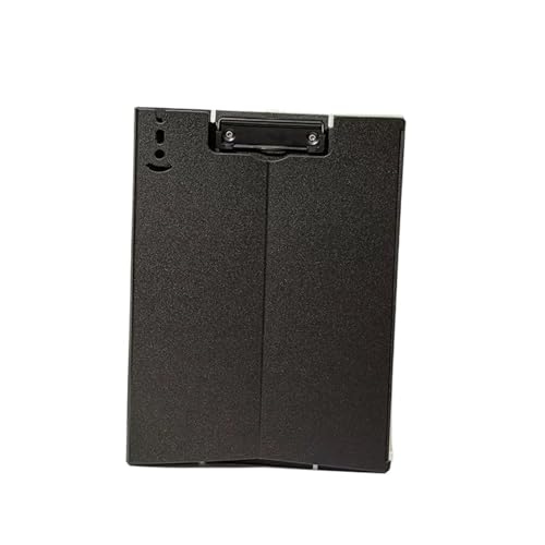 Klemmbretter 4 Stück Klemmbrett, vertikaler Ständer, Klemmbrett, A4-Aktenordner, Bürobedarf, Studenten-Schreibblock, Besprechungsnotizenhalter mit Stift-Clip-Design(Black) von SNGUOQ