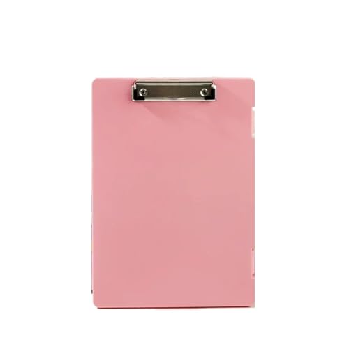 Klemmbretter 4 Stück Zwischenablage, A4-Brett mit Ordner-Clip, Zubehör, Mattentafel, Zwischenablage, Datei-Informationsbroschüre(Pink) von SNGUOQ