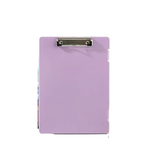 Klemmbretter 4 Stück Zwischenablage, A4-Brett mit Ordner-Clip, Zubehör, Mattentafel, Zwischenablage, Datei-Informationsbroschüre(Purple) von SNGUOQ