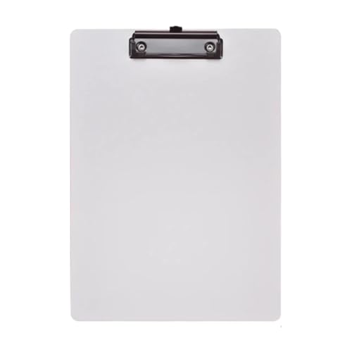 Klemmbretter 4PCS A4 Datei Ordner Zwischenablage Schreiben Pad Memo Clip Bord Clips Test Papier Lagerung Organizer Schule Liefert Büro Stationäre(White) von SNGUOQ