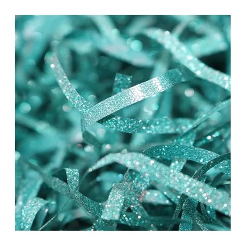 Papierschnipsel 300 g Glitzer, buntes Folienpapier, Raffiabast, helles Konfetti, Geschenkboxen, Verpackungsfüller, Hochzeit, Geburtstag, Party, Gastgeschenke, Dekor Zur Dekoration(Color 12) von SNGUOQ