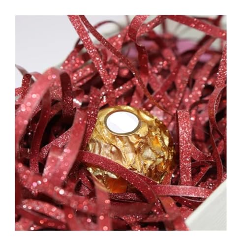 Papierschnipsel 300 g Glitzer, buntes Folienpapier, Raffiabast, helles Konfetti, Geschenkboxen, Verpackungsfüller, Hochzeit, Geburtstag, Party, Gastgeschenke, Dekor Zur Dekoration(Color 6) von SNGUOQ