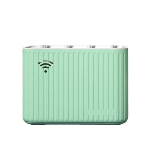 Router-Organisator Router-Aufbewahrungsbox, große Kapazität, WLAN-Draht, Netzwerkkabel, Sortierbox, Haushaltsbedarf Für die Wanddekoration(Green) von SNGUOQ